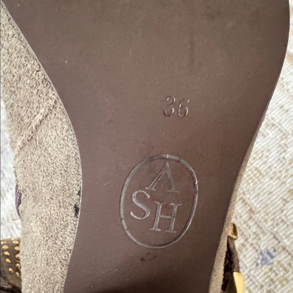 ASH Joyce suede Leather Booties Size 36 - Picture 7 of 10